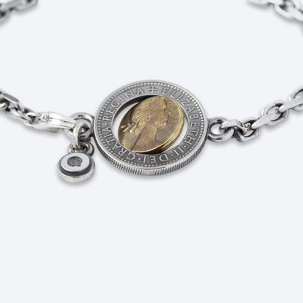 6pence Coin bracelet