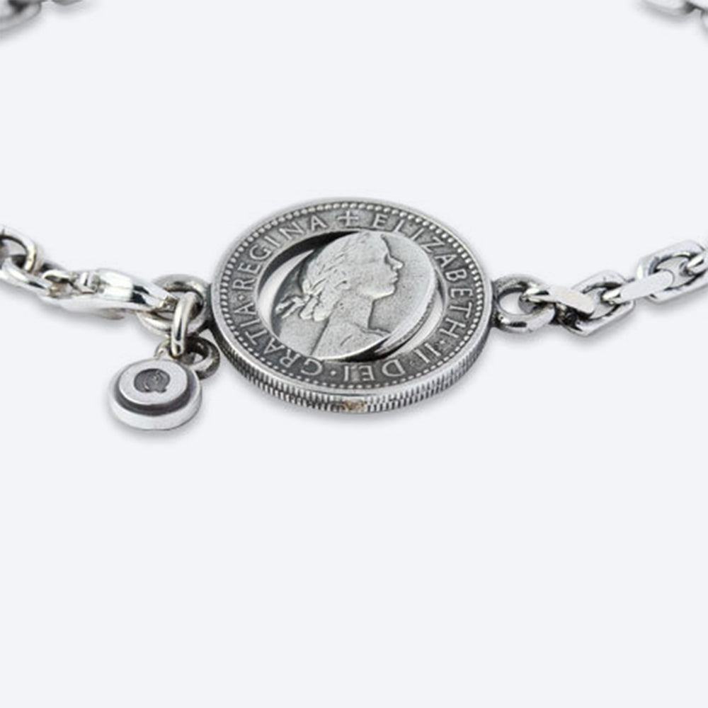 6pence Coin bracelet