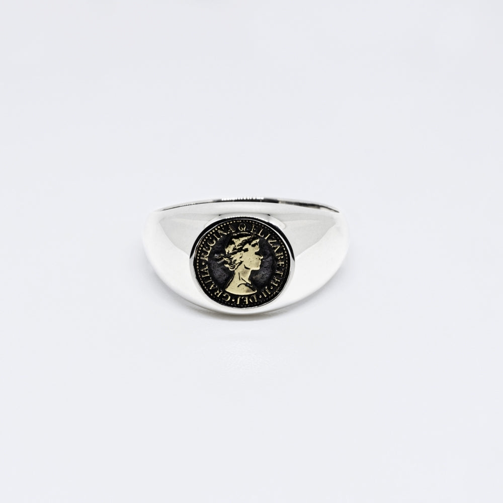 6 Pence Coin ring