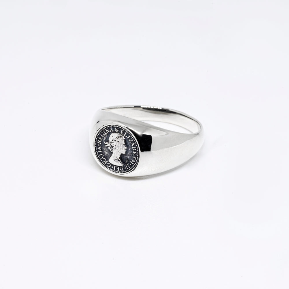 6 Pence Coin ring